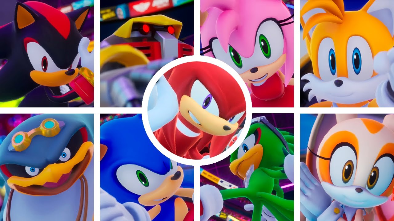 Sonic Racing: CrossWorlds - All Knuckles The Echidna Rival Interactions [SPANISH]