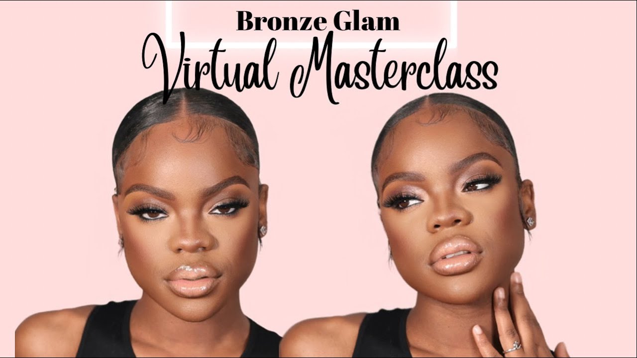 Bronze Glam Virtual Masterclass | Client Makeup Tutorial | Darkskin Makeup