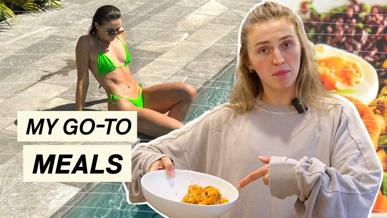 What I eat in a day + meal prep 🍽️