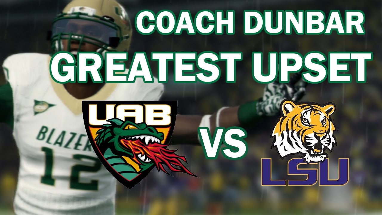 THE GREATEST UPSET! - NCAA 14 - COACH DUNBAR SNACKBAR DYNASTY - UAB VS. LSU - EP 2