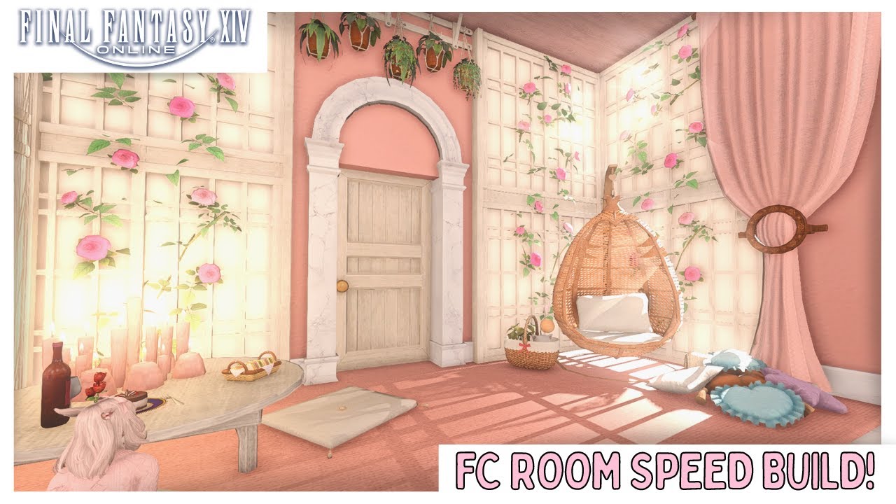 FFXIV - Pink FC Room Speed Build! 💖
