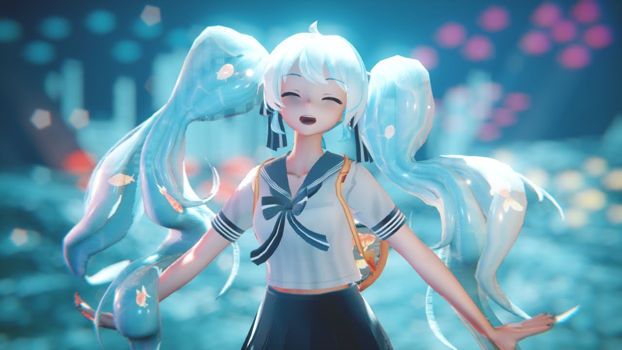 {MMD} ウミユリ海底譚 / Tale of the Deep-sea Lily【YYB初音ミク】