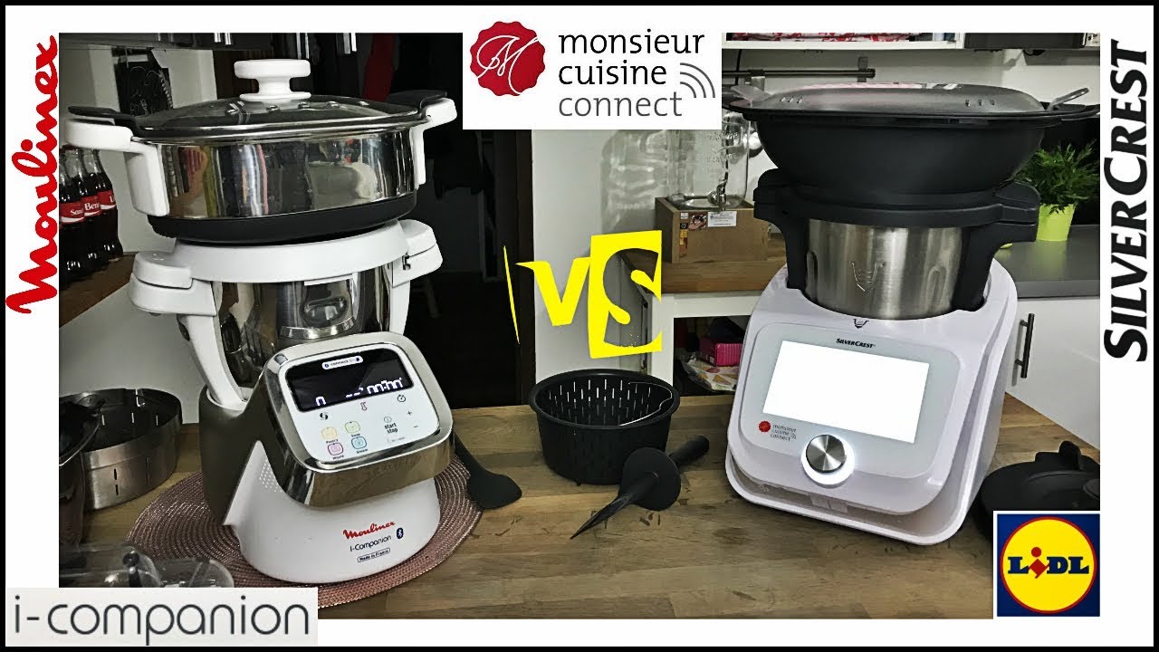 COMPARAISON MONSIEUR CUISINE CONNECT ET I-COMPANION (Moulinex et Silvercrest Lidl Sand Cook&Look)