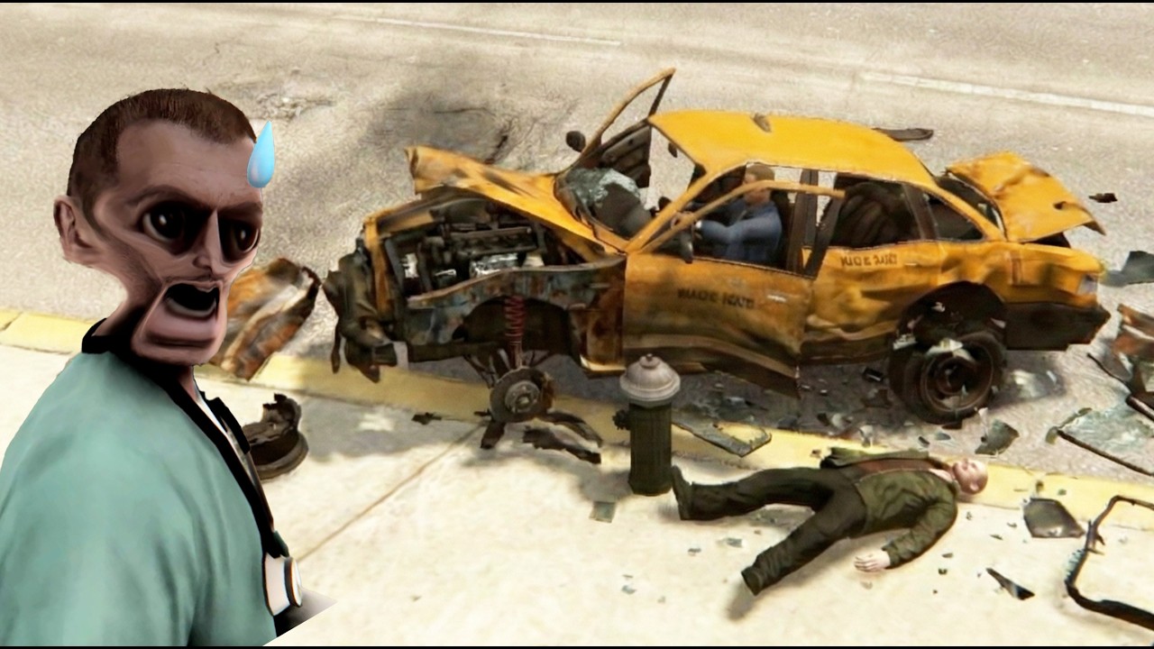 In traffic at a speed of 9999999, can the taxi take you to the navigation point? - GTA4
