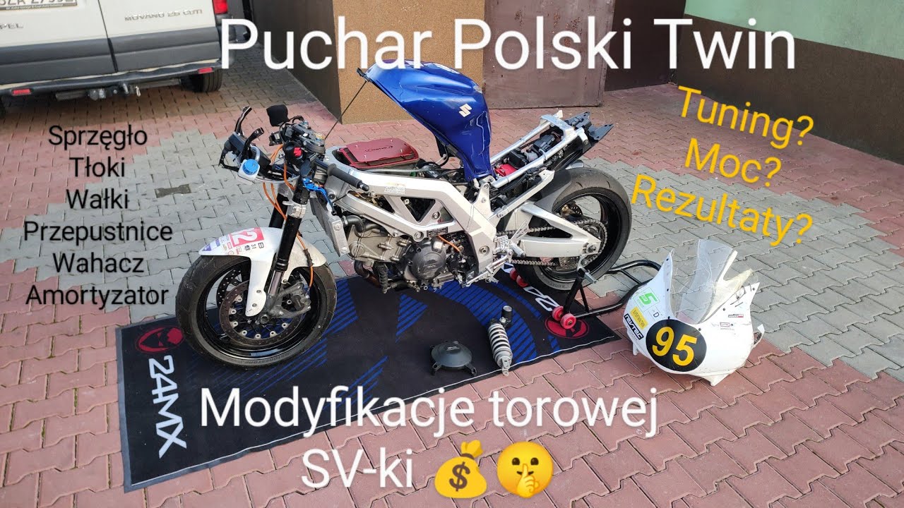 Budowa (tuning) torowej Suzuki Sv650. Modyfikacje Twina do Pucharu Polski  / 2023r. /