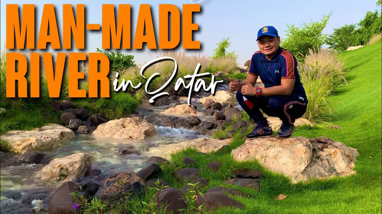 Man-made RIVER PARK (Water Falls) in Qatar | Katara Cultural Village | Edd 360