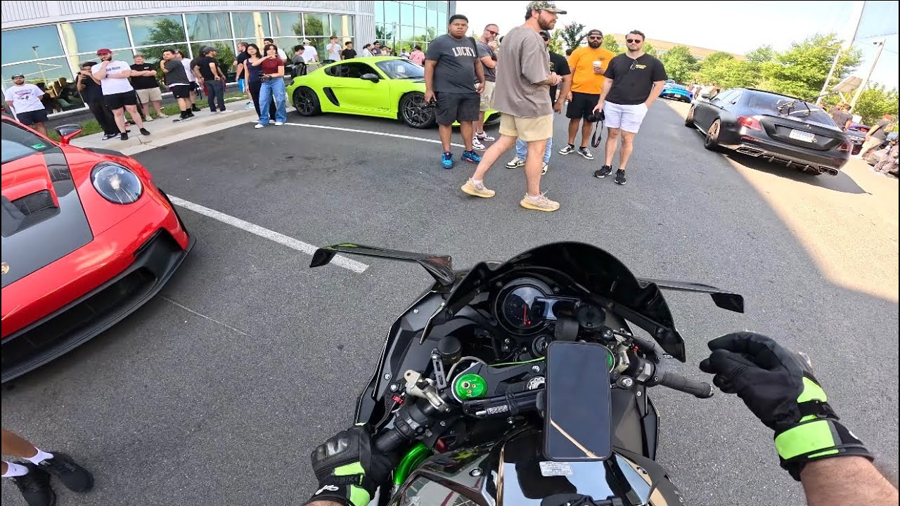 Taking My Ninja H2 to A Supercar Meet!! *RAW Reactions*