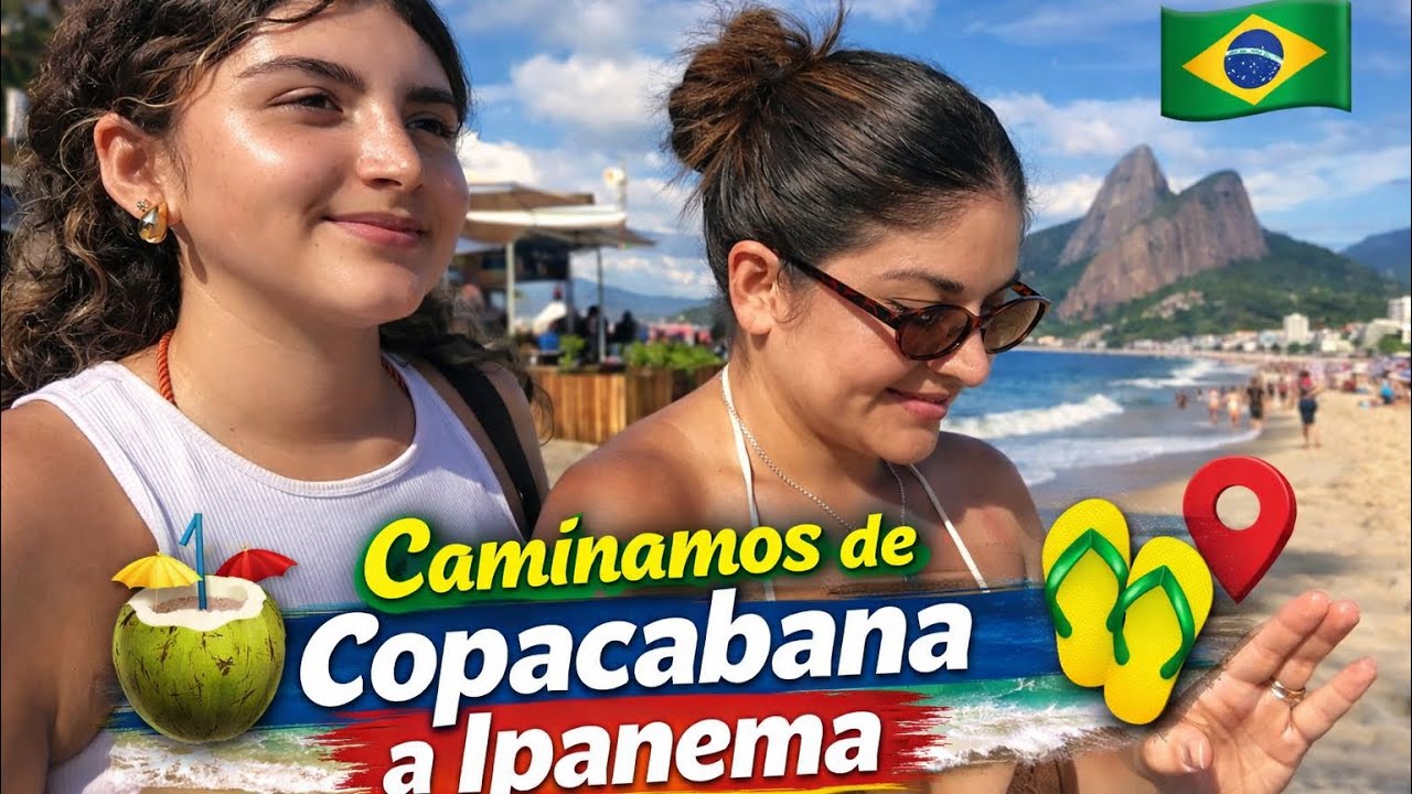 LA REALIDAD DE CAMINAR COPACABANA HASTA IPANEMA CON MI HIJA 😐