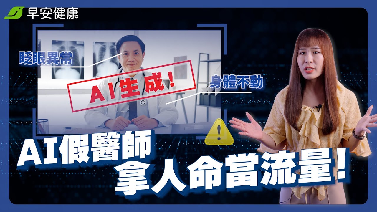 AI詐騙遍布全網！受害醫師現身說法：該如何簡單分辨AI影片？【早安健康】feat. 鍾雲霓醫師