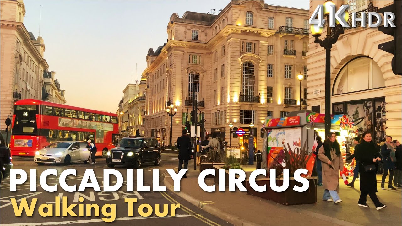 Central London at Sunset | PICCADILLY Circus to OXFORD Street