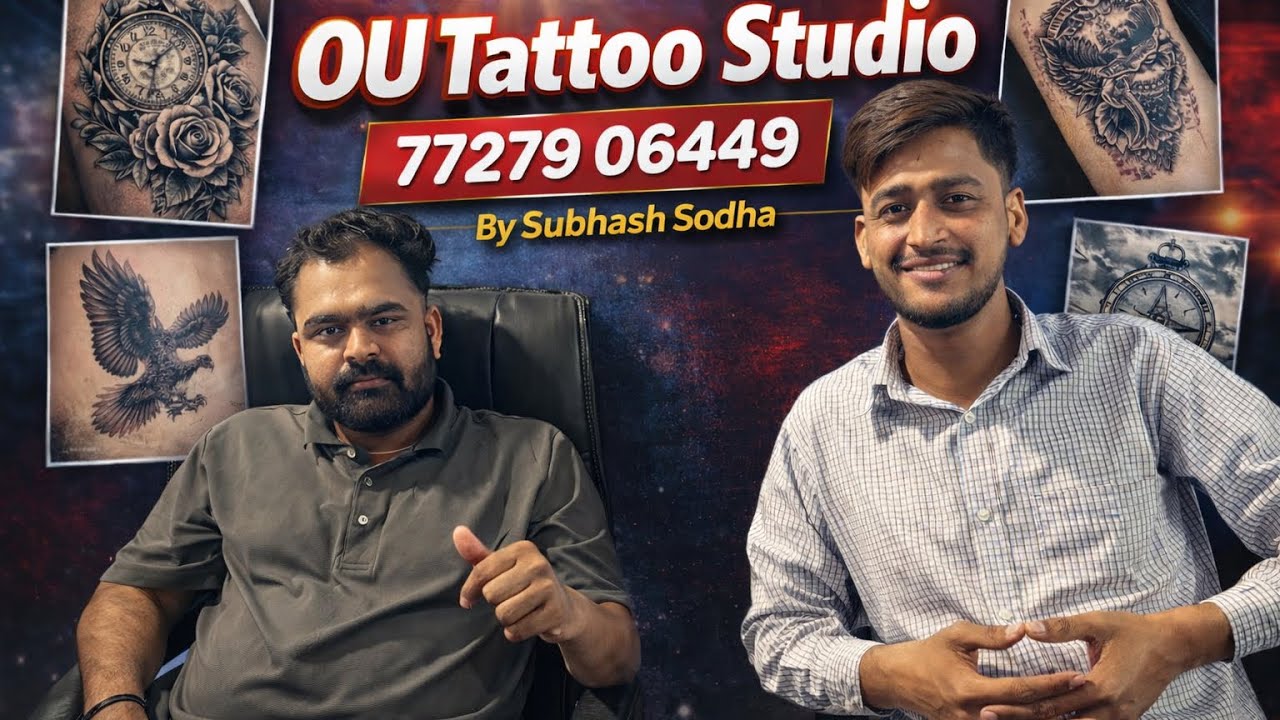 ou tatto studio …🍂भाई नें बहुत महेनत कि इस काम के लिए 🤝👍#vlog #tattoo #piparcity  #vlogs ￼