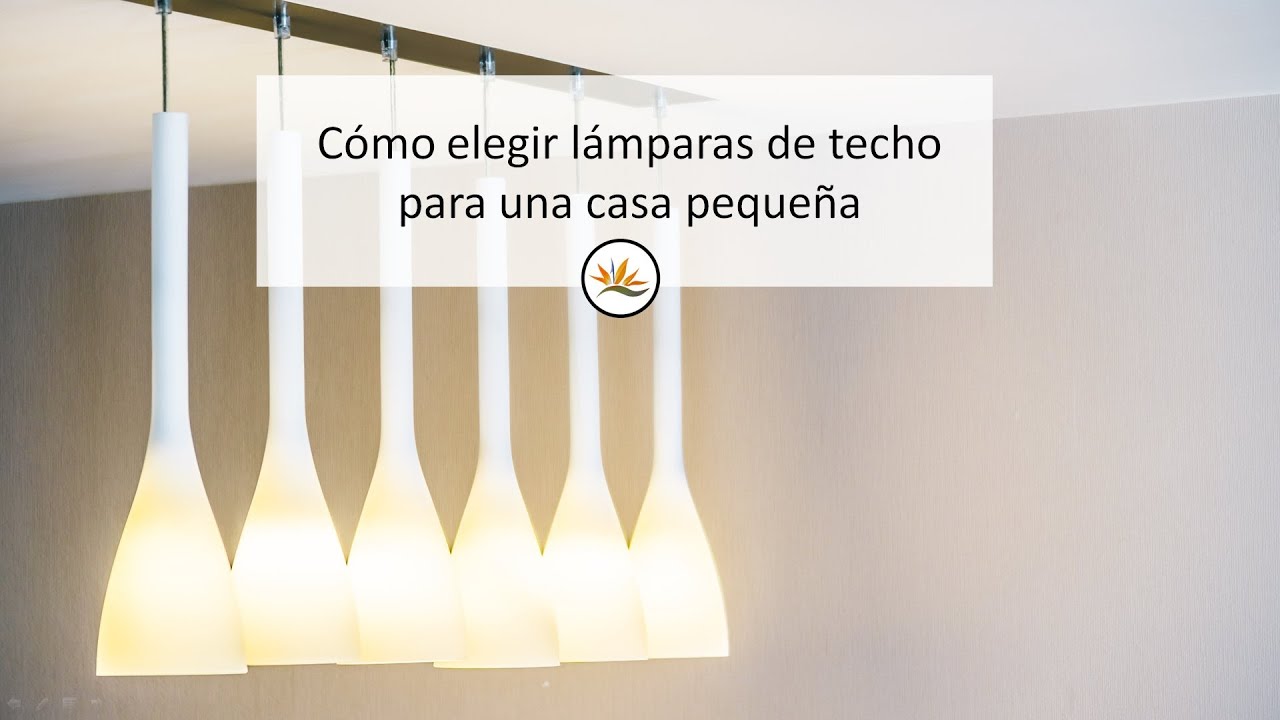 Como elegir lamparas de techo para una casa pequeña