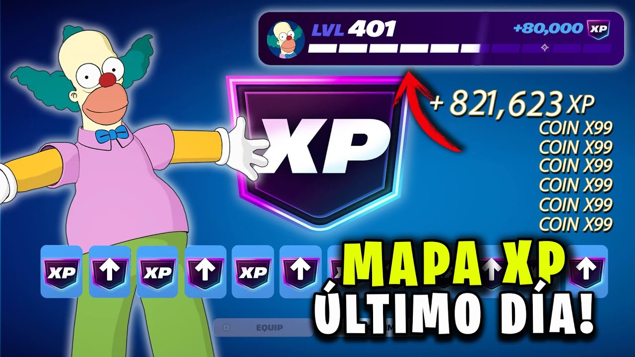 MAPA XP para SUBIR R&Aacute;PIDO NIVEL 😱 PASE BATALLA DESBLOQUEA al 100% y estando AFK 🤯