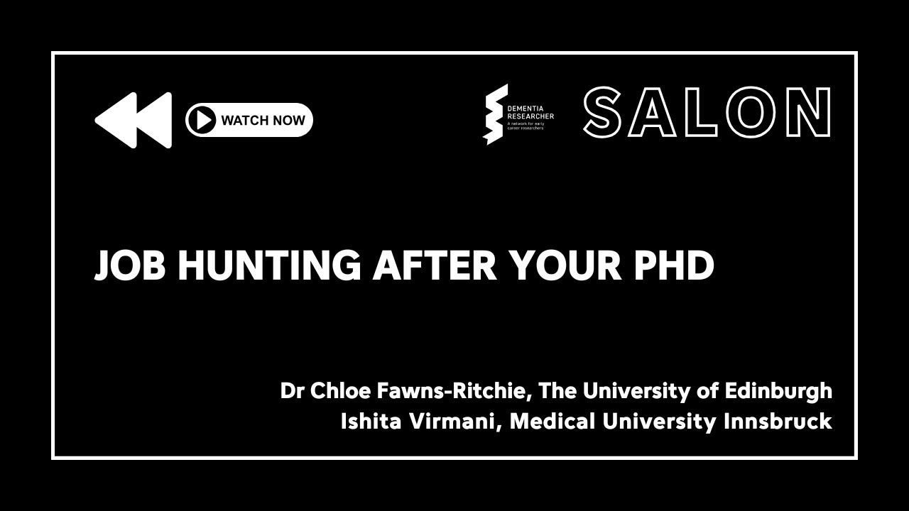 Advise for Job Hunting after your PhD