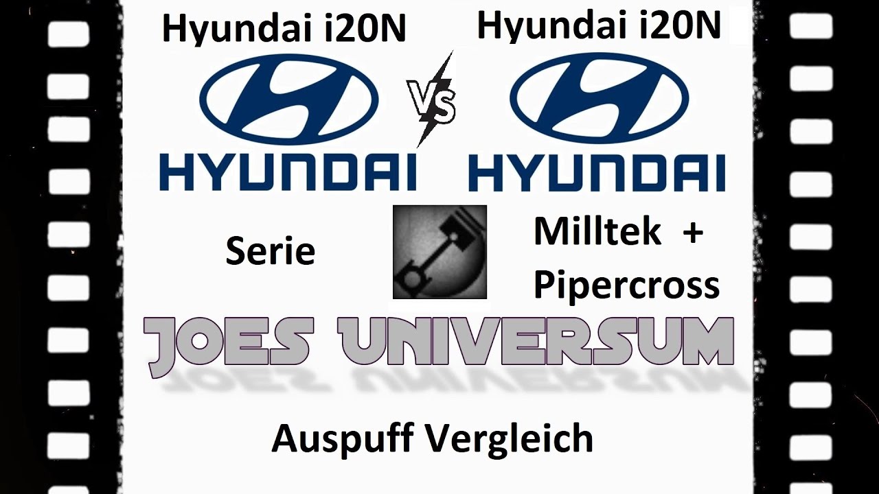 Hyundai i20N Serie VS. Hyundai i20N Milltek + Pipercross
