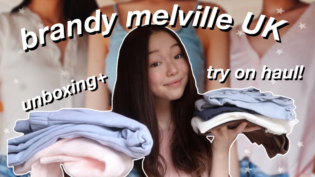 Huge Brandy Melville UK HAUL/Review *unboxing + try on haul* | Brandy Melville Collection