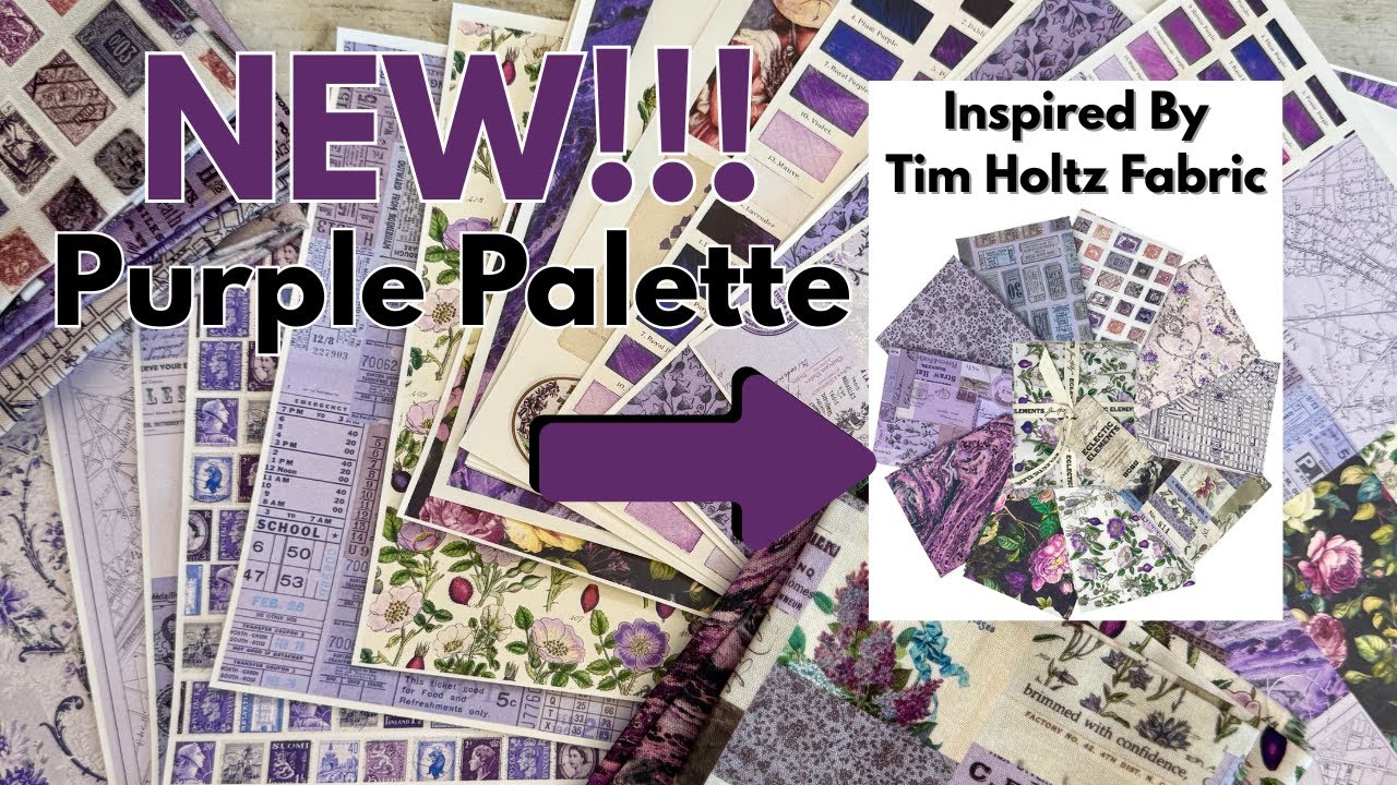Набор для создания журнала Purple Palette Junk Journal | НОВЫЙ цифровой набор для ознакомления