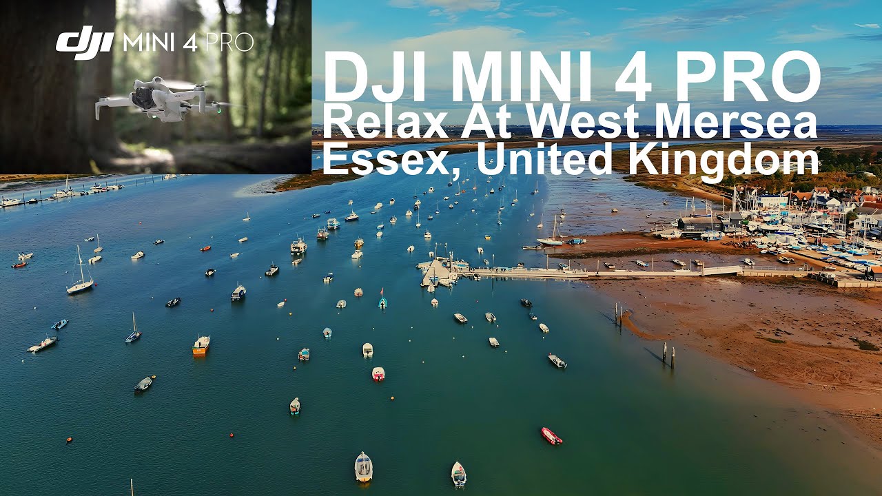 Relax At West Mersea, Essex. UK 🇬🇧 | DJI MINI 4 PRO | #djimini4pro #drone #boat