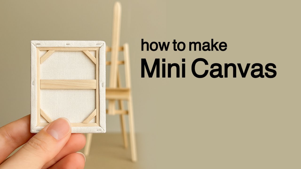 DIY Mini Canvas Tutorial | Realistic Tiny Painting!