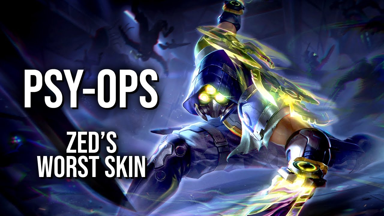 Psy-ops Zed is modern military tech-w*nk trash || skin quick review #shorts
