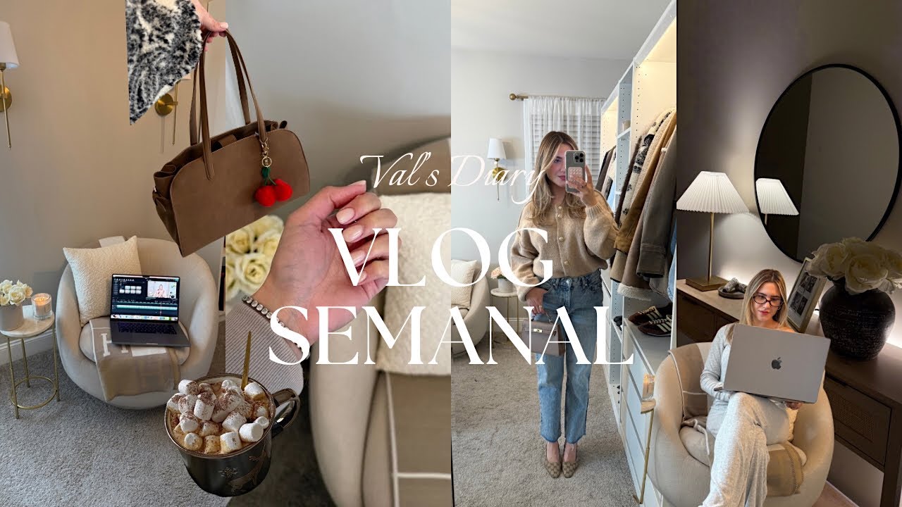 VLOG SEMANAL | mi rutina de skincare, uñas nuevas, vamos a Tj Maxx, día de nieve 🏡🪞🎀