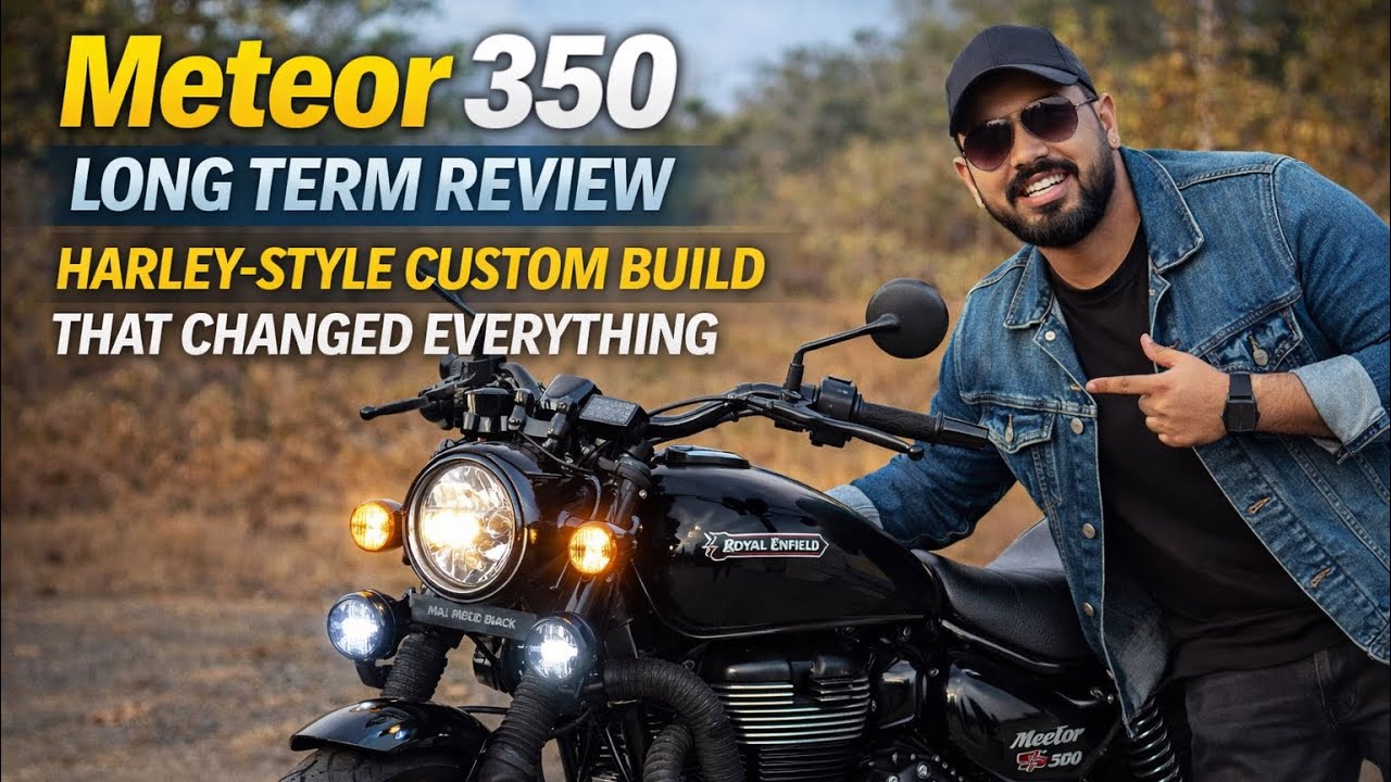 Meteor 350 Long Term Review || Harley-Style Custom Build That Changed Everything