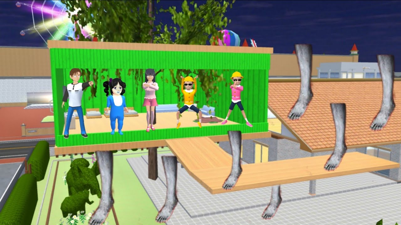Yuta Mio Buat Rumah Pohon Paling Aman Dari HANTU SATU KAKI 😱 | Sakura School Simulator
