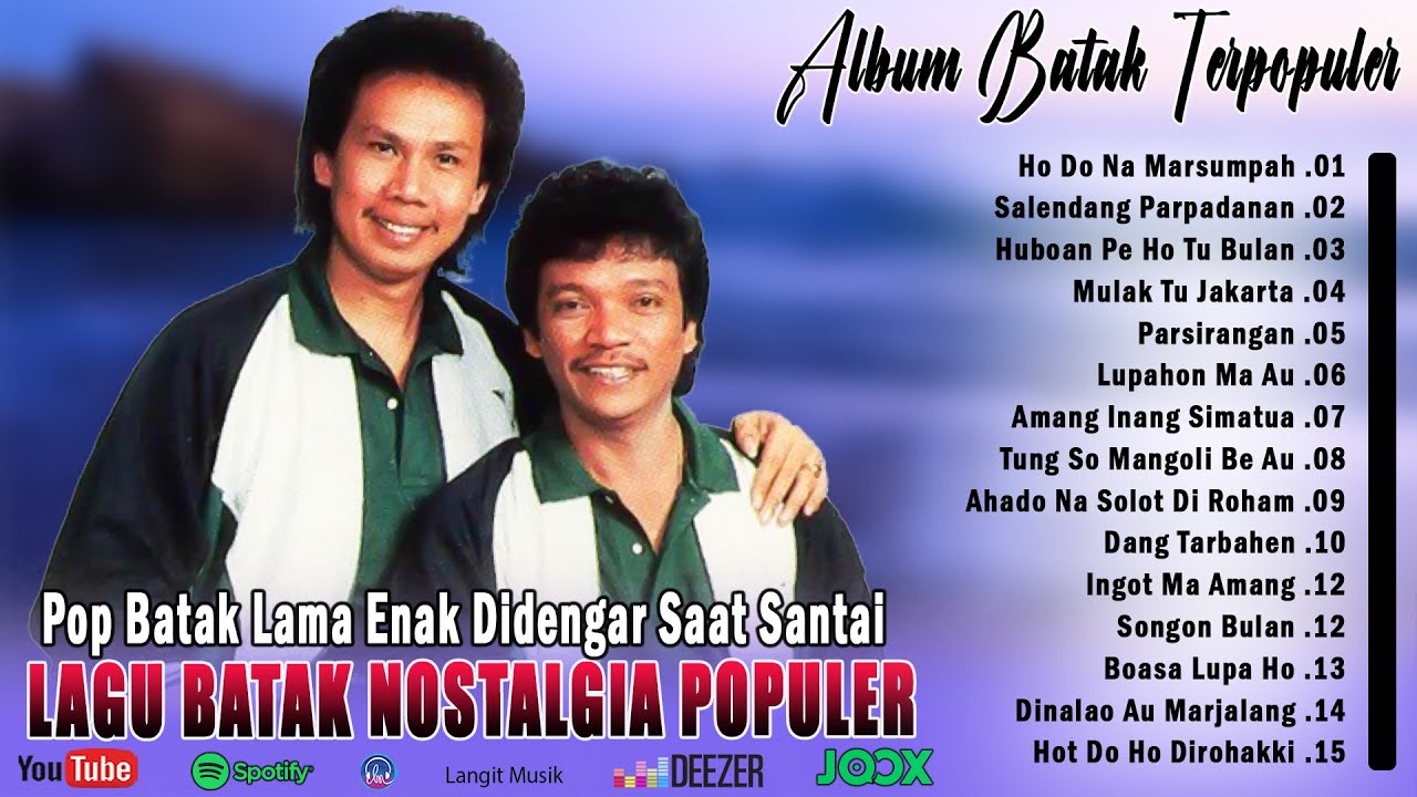 POP BATAK NOSTALGIA HITS TERPOPULER - LAGU BATAK LAMA ENAK DIDENGAR BIKIN BAPER