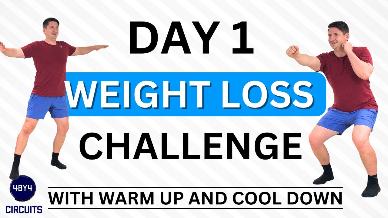 Over 50s ALL LEVELS 31 Day WEIGHT LOSS CHALLENGE Full Body Cardio Workout Day 1