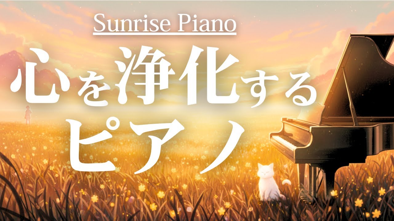 【朝焼けピアノ】心を浄化するピアノBGM| 睡眠・勉強・瞑想・リラックス用 / Relaxing Sunrise Piano Music
