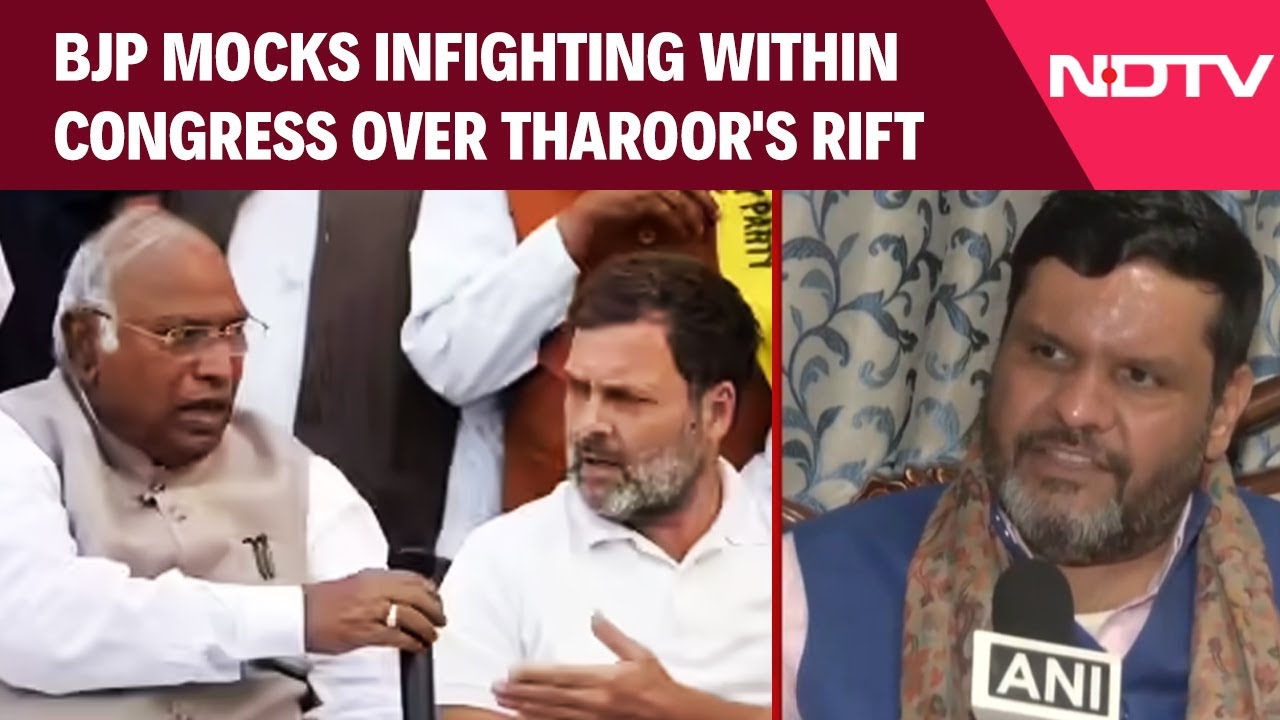 Congress Crisis | BJP Mocks Infighting Within The Congress Over Tharoor's Rift With High Command