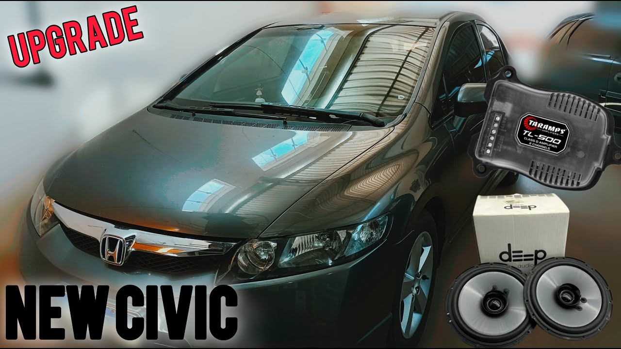 Instalando auto falantes mais fortes no Honda Civic 2009!