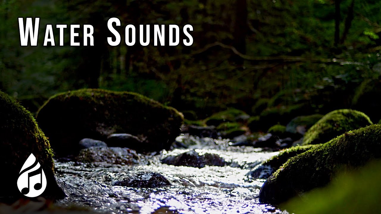 Water Sounds for Sleep or Focus. White Noise 8 Hours