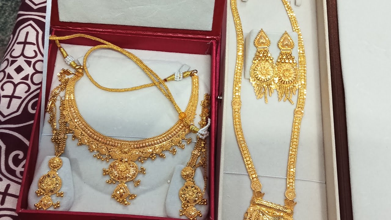 My gold jewellery collection #22caratgold #goldjewellery 