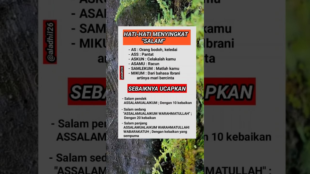 Jangan sembarang ucapkan salam #dakwah #islam #shorts #shortvideo