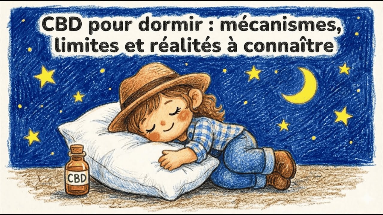 CBD pour dormir : m&eacute;canismes, limites et r&eacute;alit&eacute;s &agrave; conna&icirc;tre