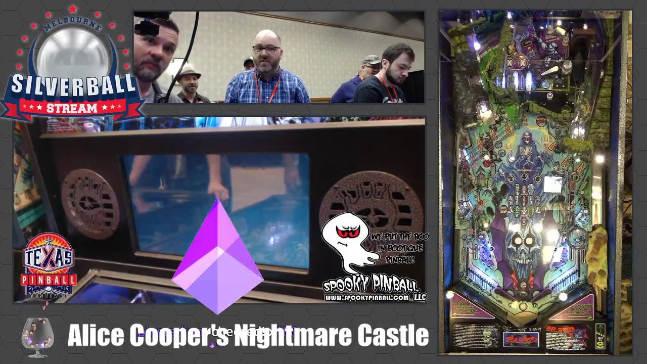 Playing Alice Cooper’s Nightmare Castle @ Texas Pinball Festival