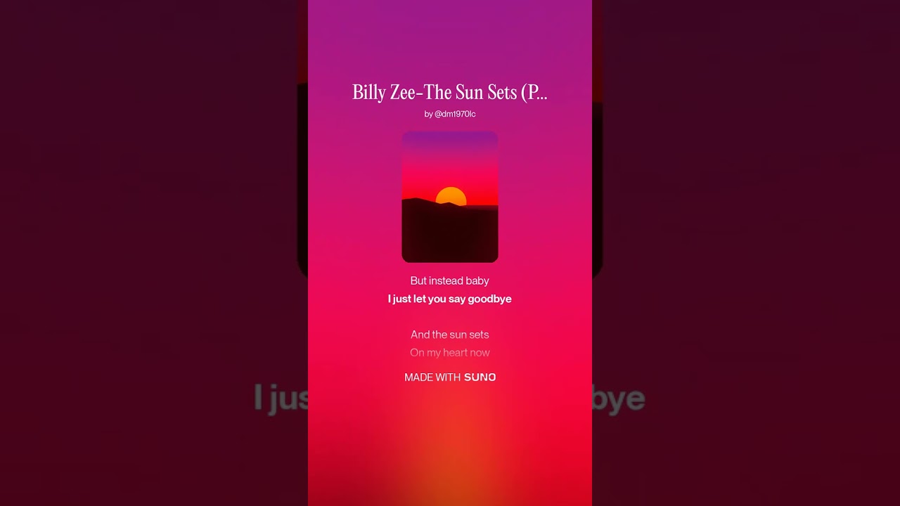 The Sun Sets (Part 1)