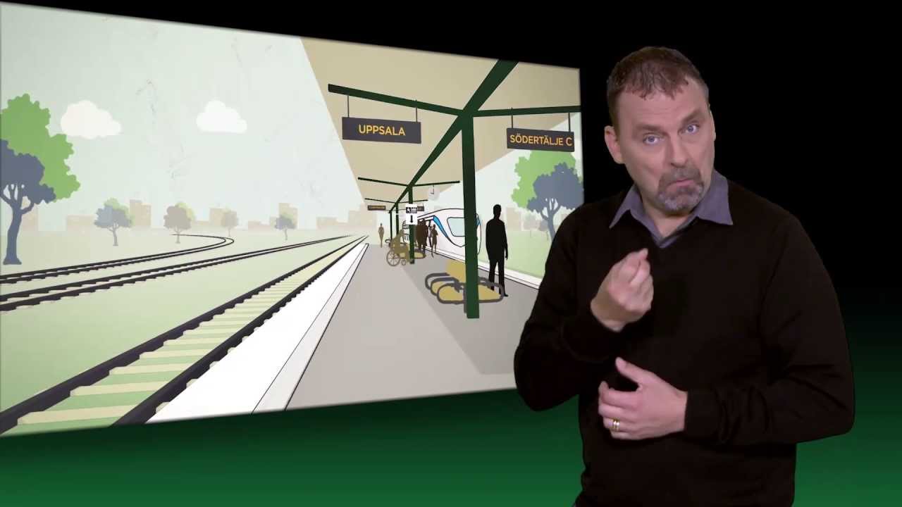 Resa med SL-trafiken för dig som använder rullator/rullstol - teckenspråkstolkad