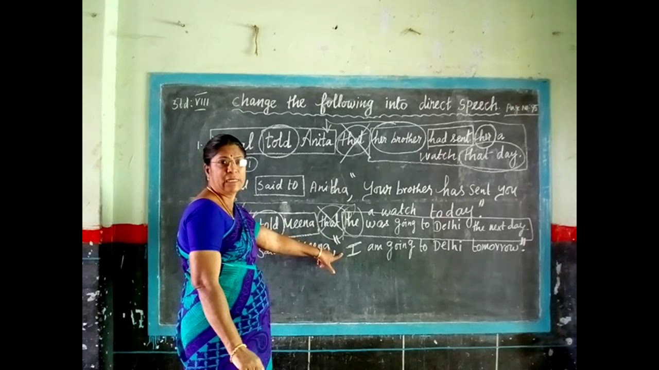 Indirect Speech to Direct Speech