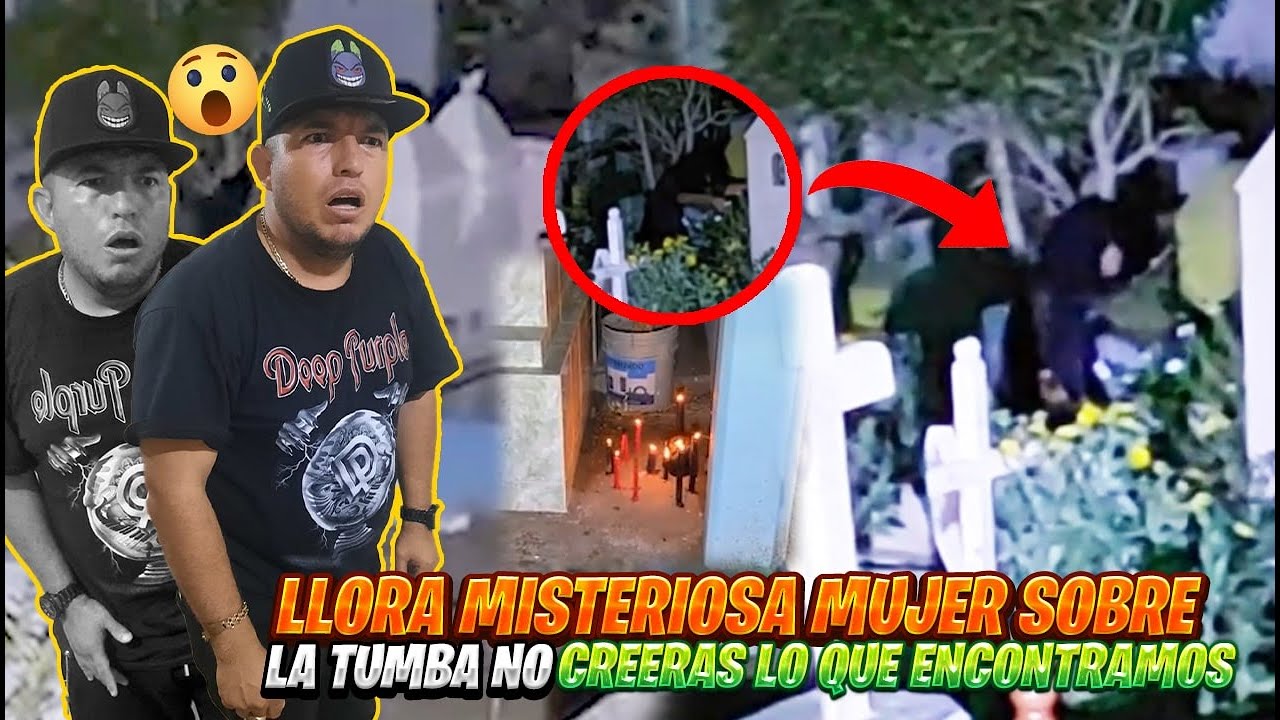 Llora misteriosa mujer sobre la tumba no creeras lo que encontramos