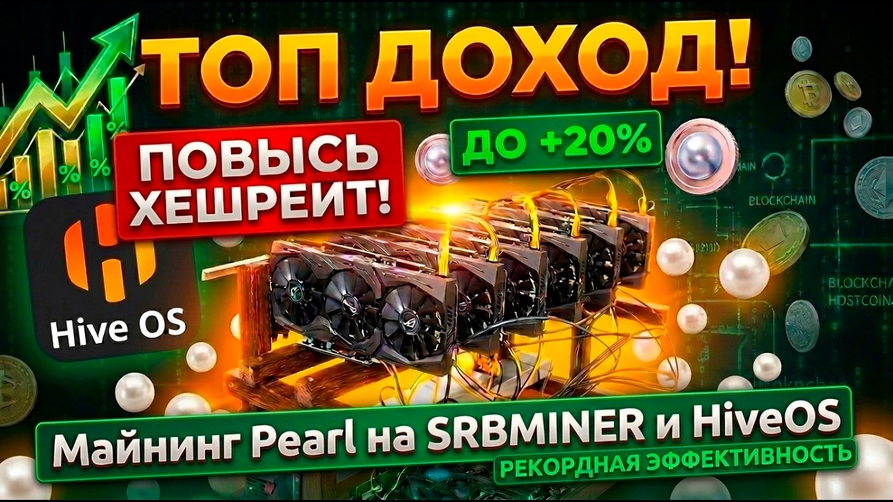 TOP Profit! Up to +20% Hashrate. Mining Pearl on SRBMINER and HiveOS