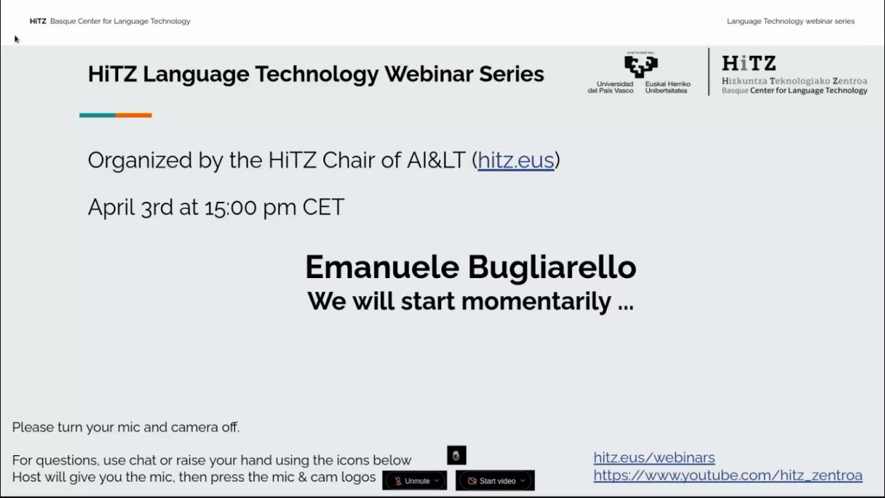 Towards Inclusive Multimodal AI - Registration  Emanuele Bugliarello (Google DeepMind)