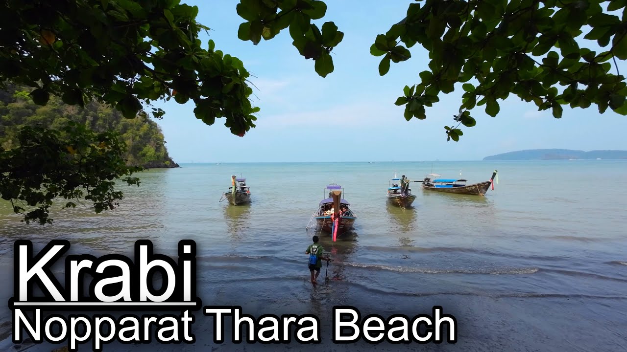 Nopparat Thara Beach , Ao Nang , Krabi , Thailand, short Walking tour