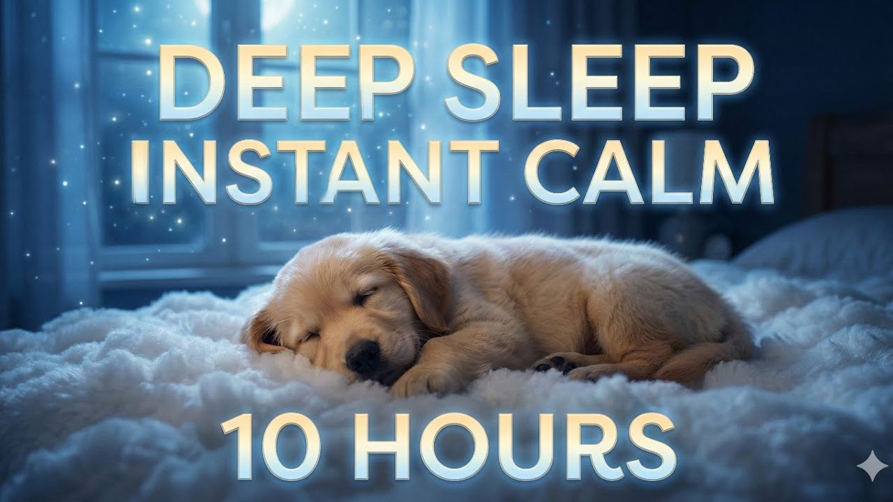 [Sleep Therapy 🌌] 10 Hours Relaxing Music for Dogs 🎹 Deep Sleep & Anxiety | 강아지 수면음악