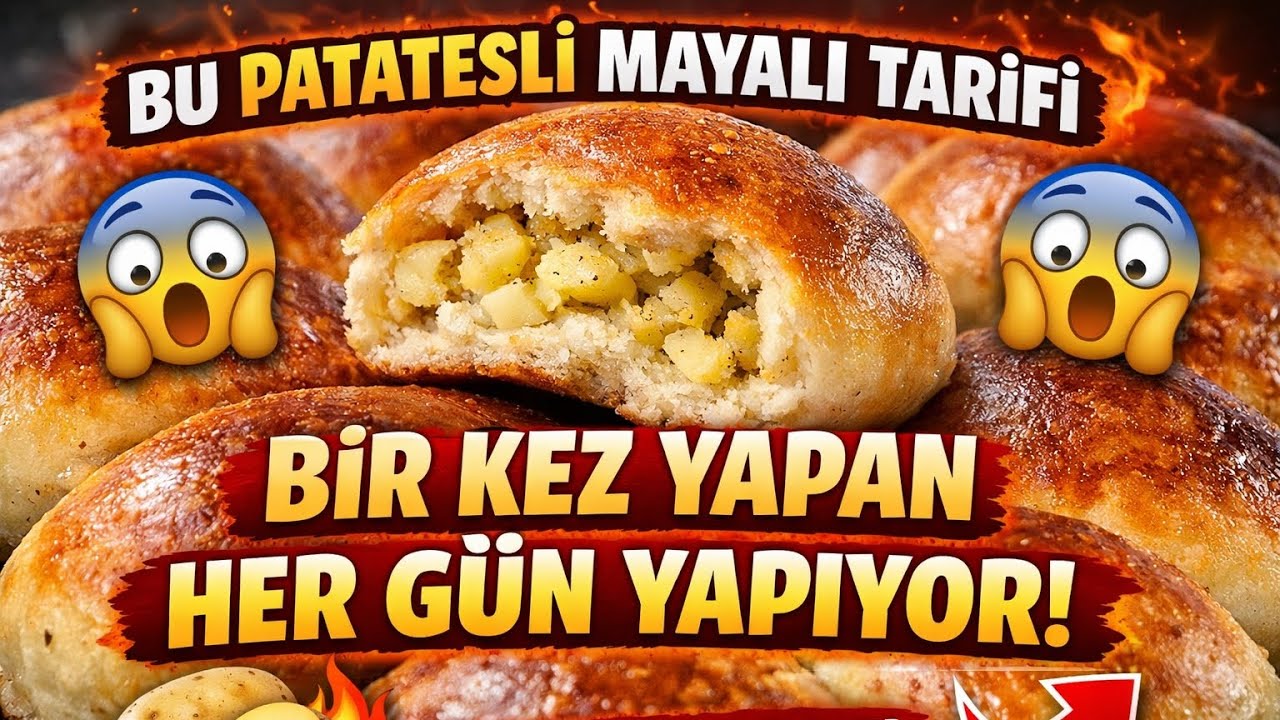👉 BU PATATESLİ MAYALI TARİFİ BİR KEZ YAPAN HER GÜN YAPIYOR 🤯