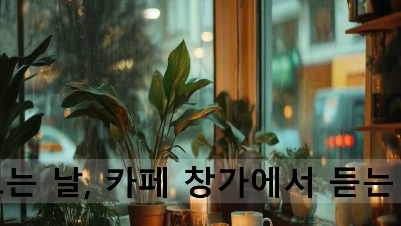 비 오는 날, 카페 창가에서 듣는 편안한 ASMR | 집중, 휴식, 공부, 수면용📌 Café Window Ambience ☕ | Relaxing