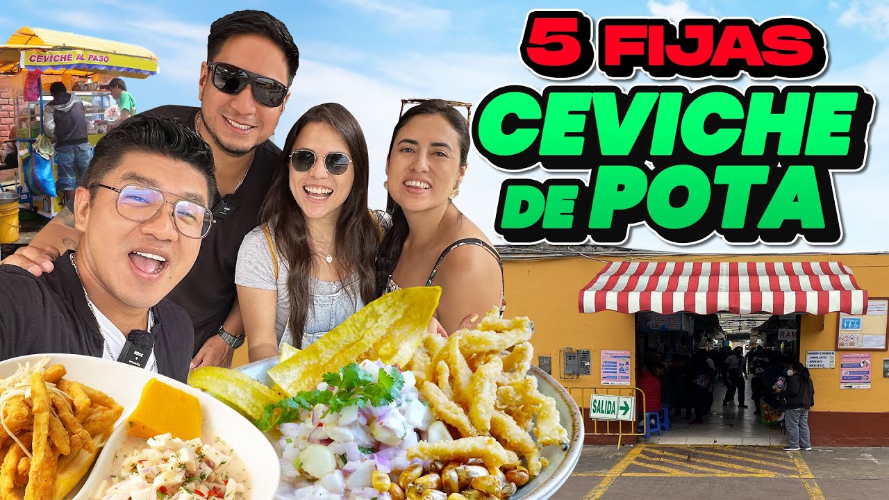 🇵🇪 5 FIJAS DÓNDE COMER CEVICHE DE POTA EN LIMA | Ft. @DosPeruanasPalMundo