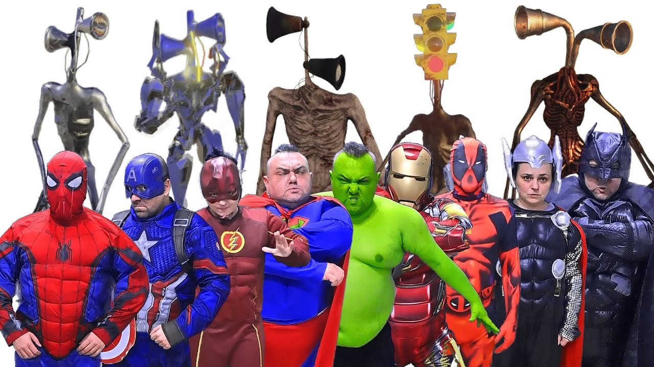 Superheroes And Team Siren Head - Movie
