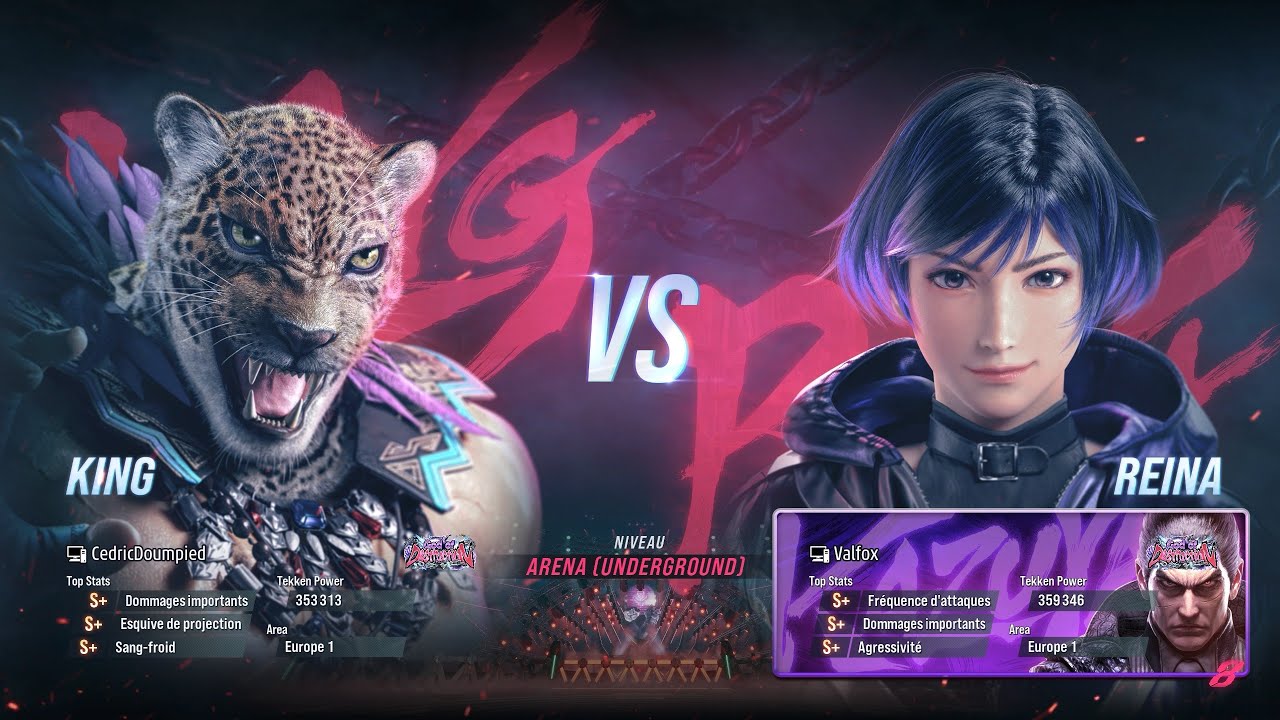 Valfox (Reina) Vs CedricDoumpied (King) - FT5 #reinamishima  #tekken8 #godofdestruction